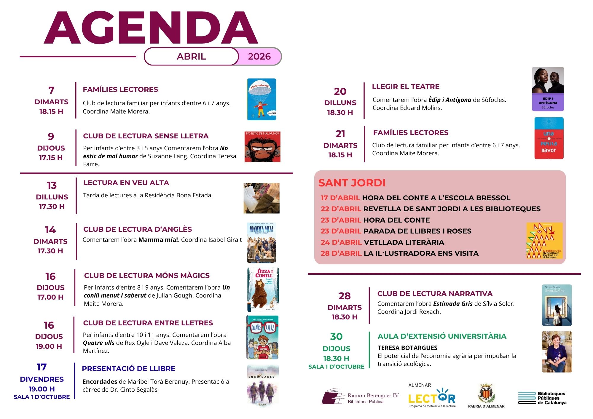 AGENDA ABRIL – 2026