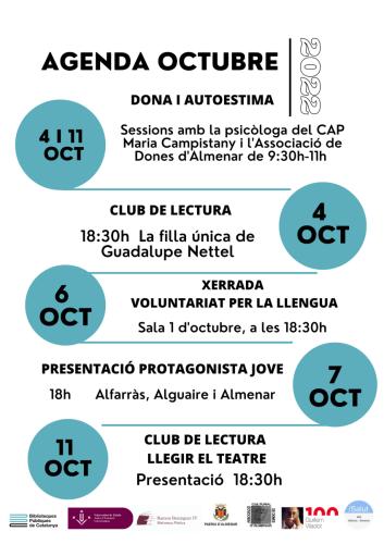 agenda octubre 1