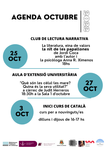 agenda octubre 3